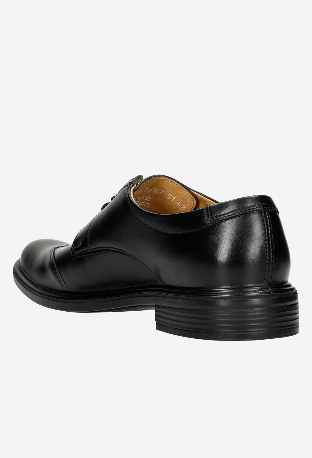 Czarne półbuty męskie z kolekcji CODE30 10067-51 Widok 4