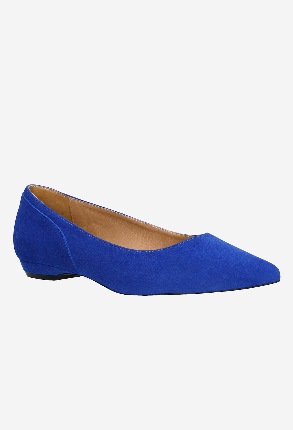 Niebieskie baleriny damskie z kolekcji limitowanej 44014-66 Widok 3