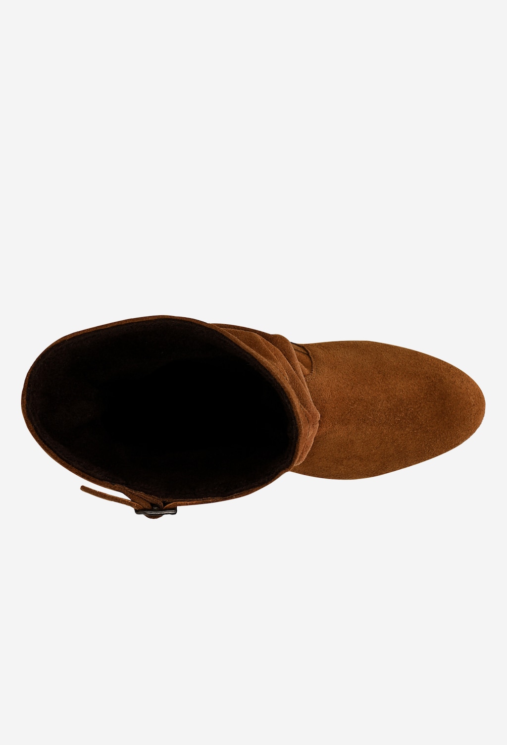 Ležérne kožené nízke čižmy z prírodnej velúrovej kože 55039-62 Widok 5