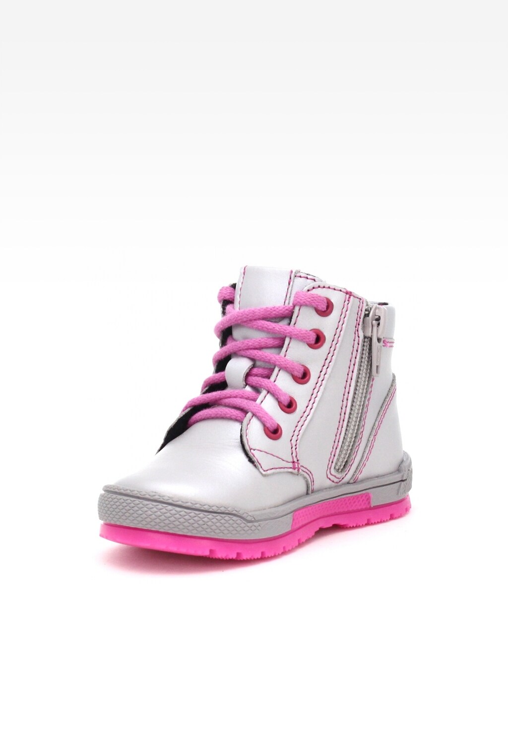 Trzewiki ocieplane BARTEK 091813/0P-HZ6 II, dla dziewcząt, srebrno-różowy Widok 3