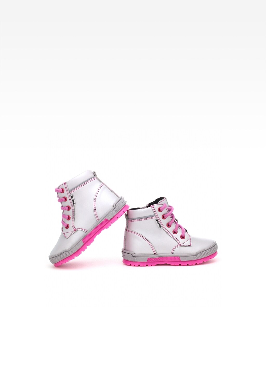 Trzewiki ocieplane BARTEK 091813/0P-HZ6 II, dla dziewcząt, srebrno-różowy Widok 6
