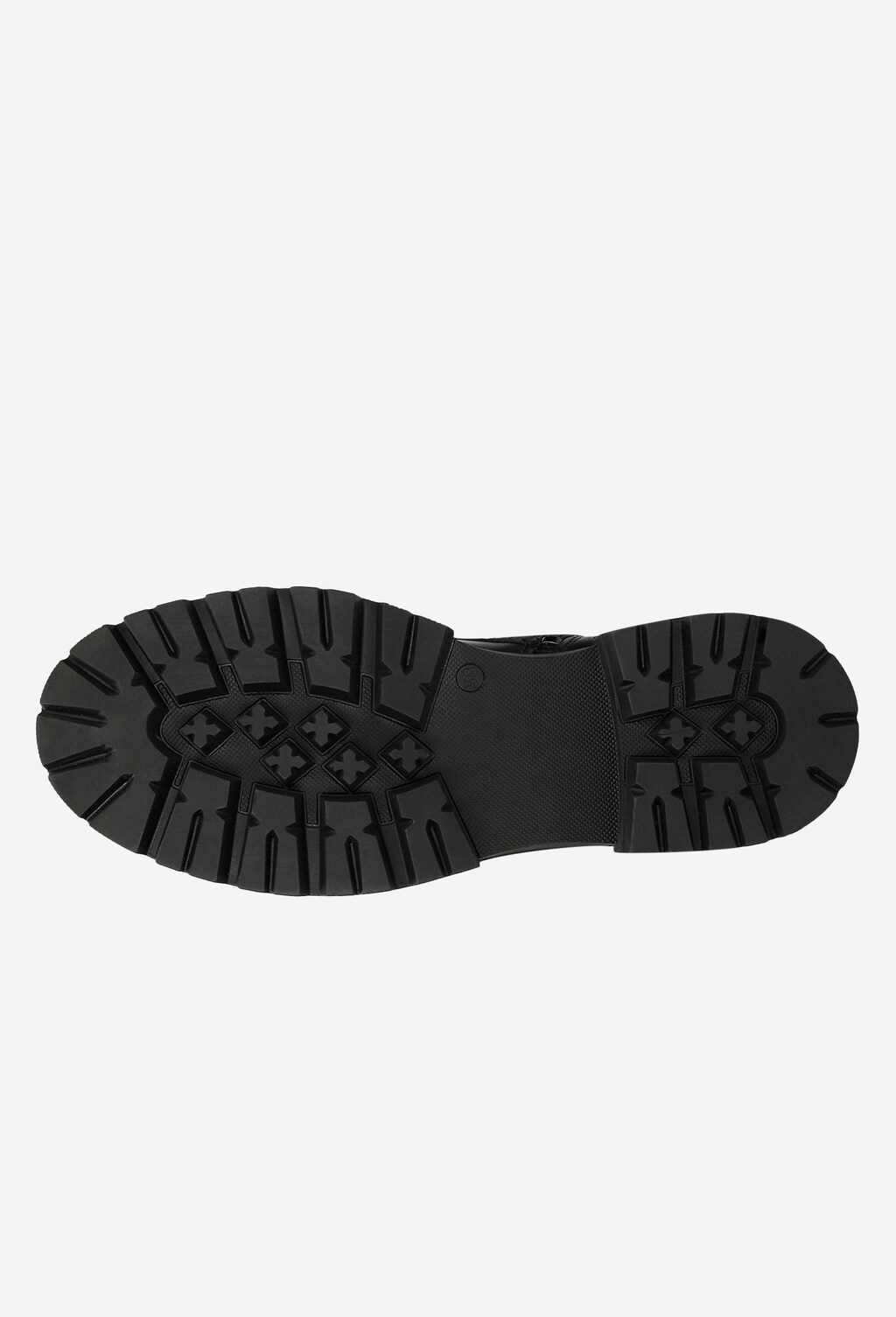 Czarne bikery damskie z miękką skórą i elastyczną podeszwą 64031-51 Widok 6