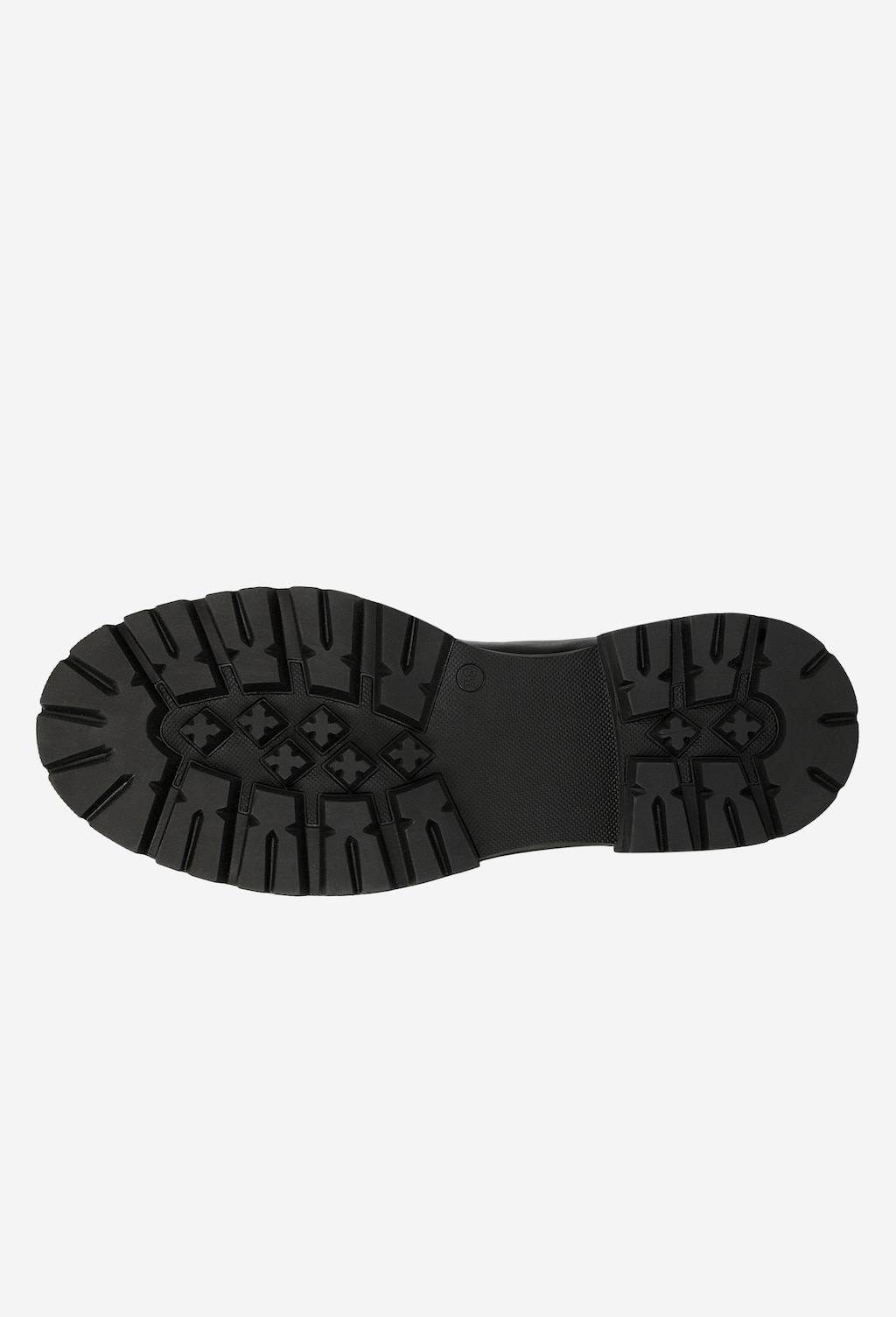 Čierne členkové čižmy so štýlovou hrubou podrážkou 55092-51 Widok 6