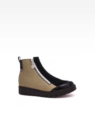 Botine izolate pentru fete   BARTEK 4443-9ABP, bej-negru