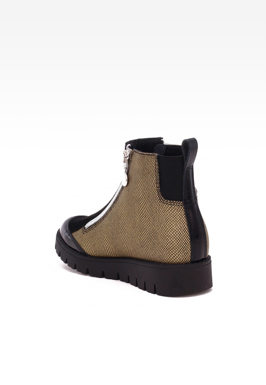 Zateplené kotníkové topánky BARTEK 4443-9ABP, pre dievčatá, béžovo-čierne Widok 5