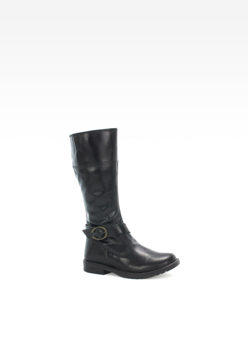 Kozaki BARTEK T-LILIT/PAT/BLA II, dla dziewcząt, czarny Widok 1