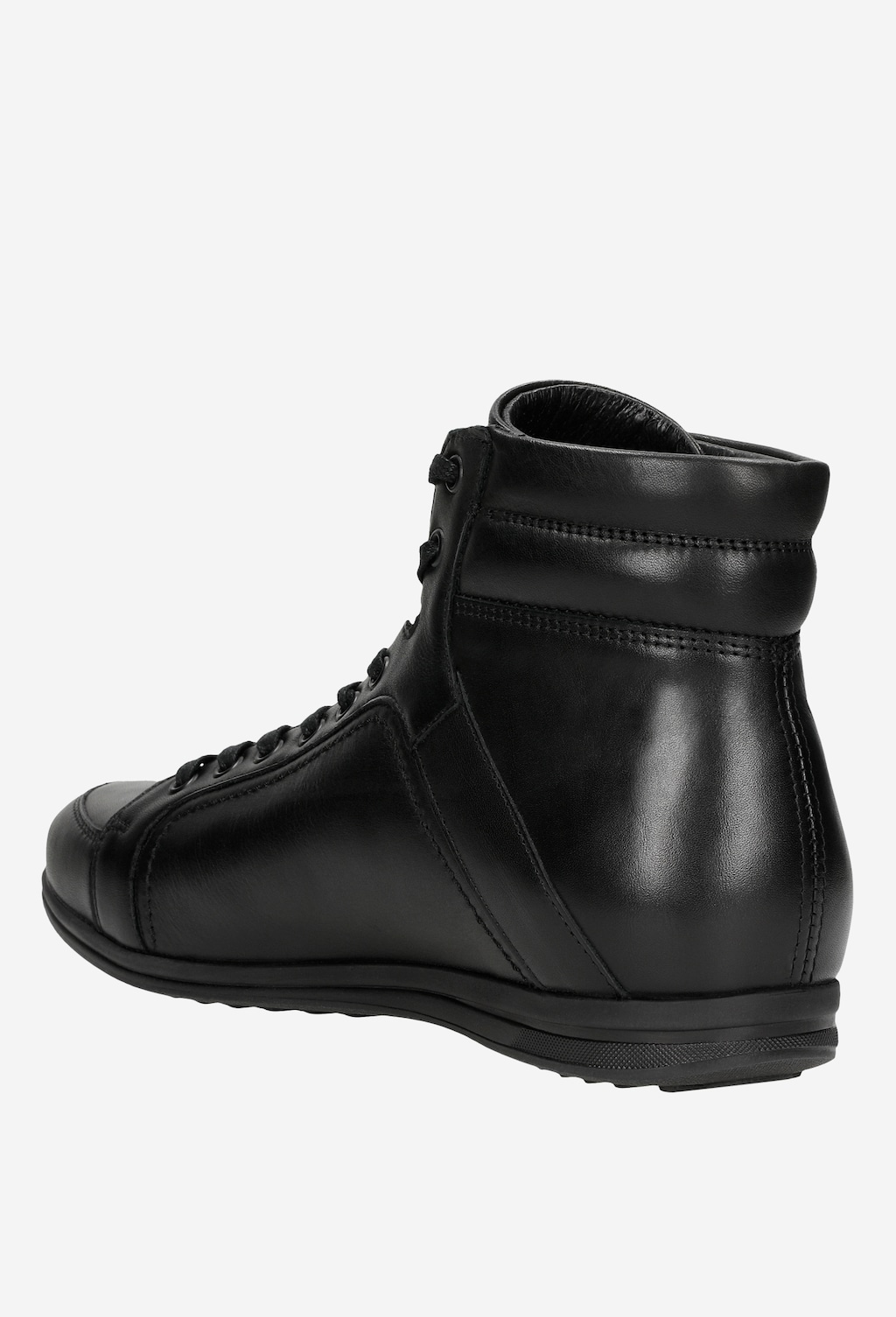 Šněrovací kotníkové boty pánské z černé kůže 24005-51 Widok 3