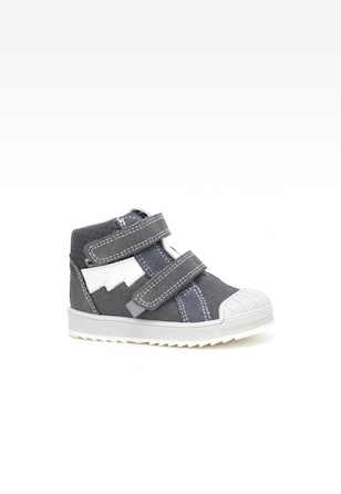 Sneakers BARTEK 1948-N1B, dla chłopców, szaro-biały