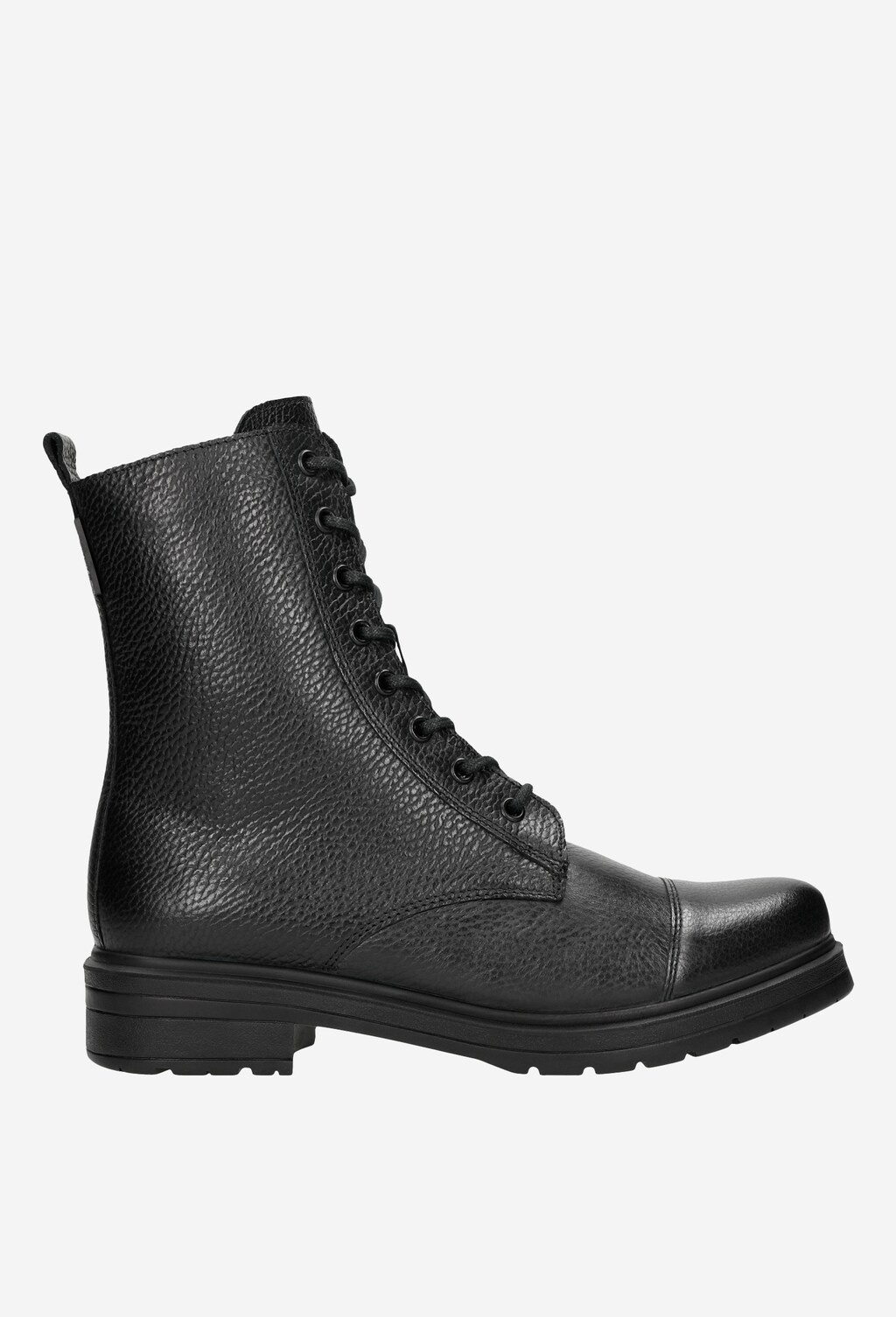 Zimná členková obuv dámska zo štruktúrovanej lícovej kože 64026-51 Widok 1