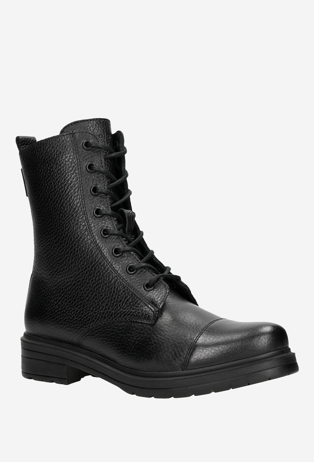 Zimná členková obuv dámska zo štruktúrovanej lícovej kože 64026-51 Widok 2