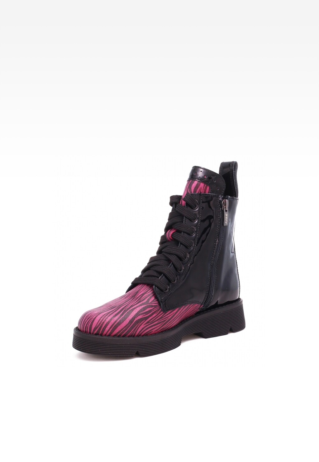 Trzewiki ocieplane BARTEK 7343-KPPP, dla dziewcząt, czarno-różowy Widok 3