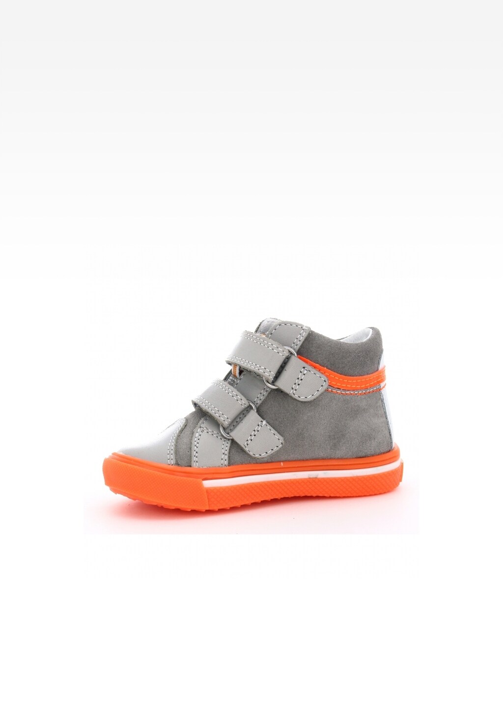 Trzewiki BARTEK W-81812/0X7 II, dla dziewcząt, szaro-pomarańczowy Widok 4