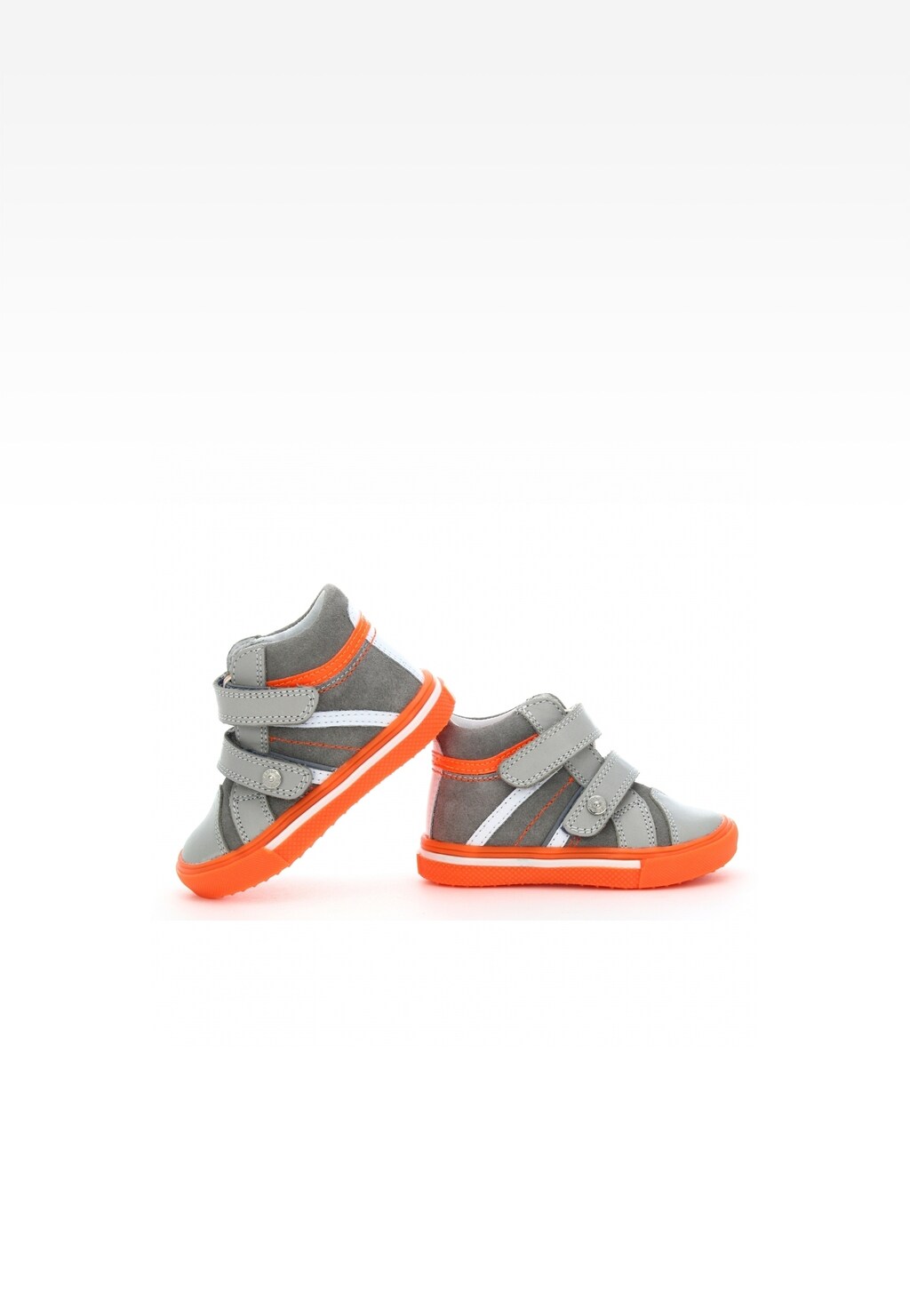 Trzewiki BARTEK W-81812/0X7 II, dla dziewcząt, szaro-pomarańczowy Widok 6