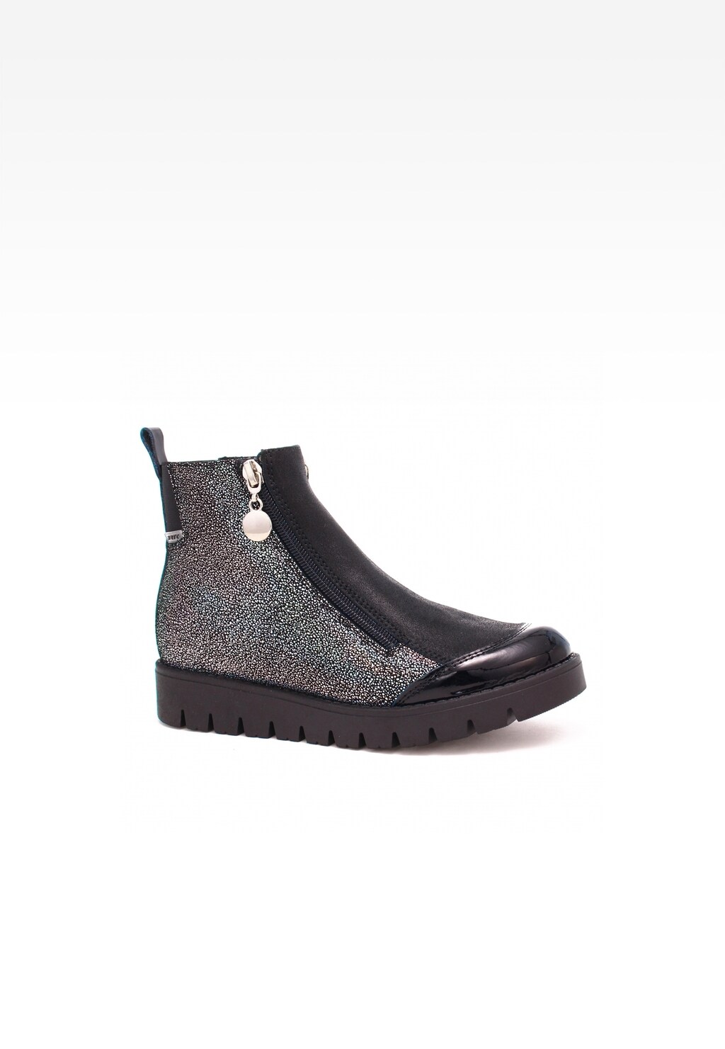 Botki ocieplane BARTEK 4443-55MP, dla dziewcząt, czarny Widok 1