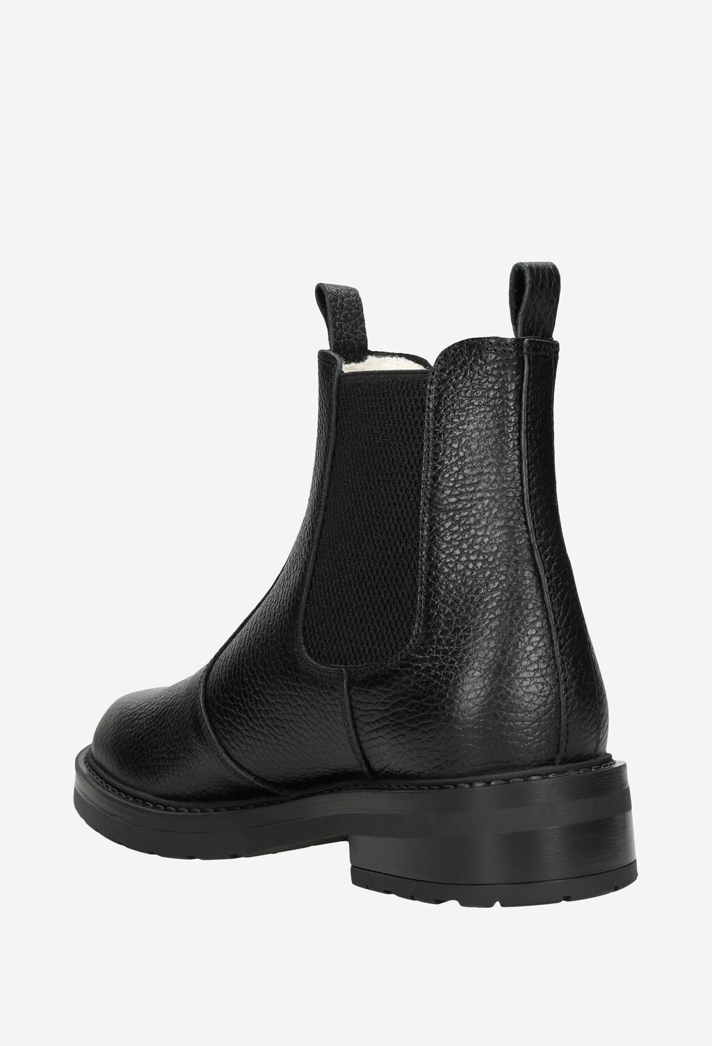 Členkové topánky z lícovej kože a podšívkou z vlny 55093-51 Widok 4