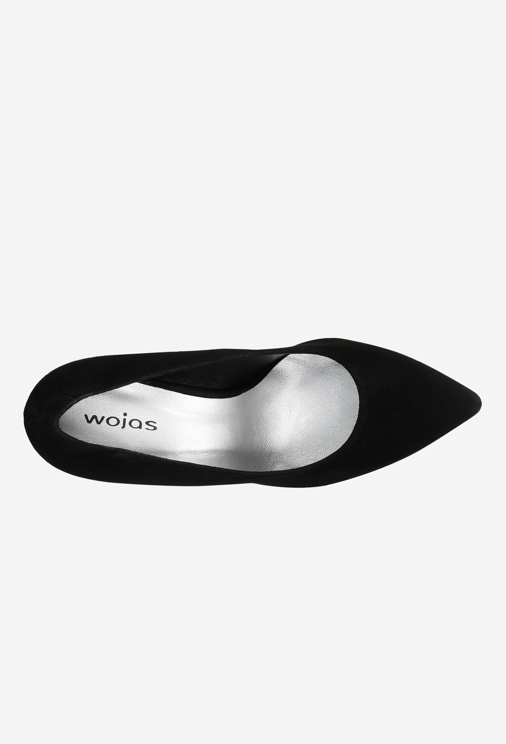 Čierne semišové lodičky na vysokom podpätku 35060-61 Widok 5