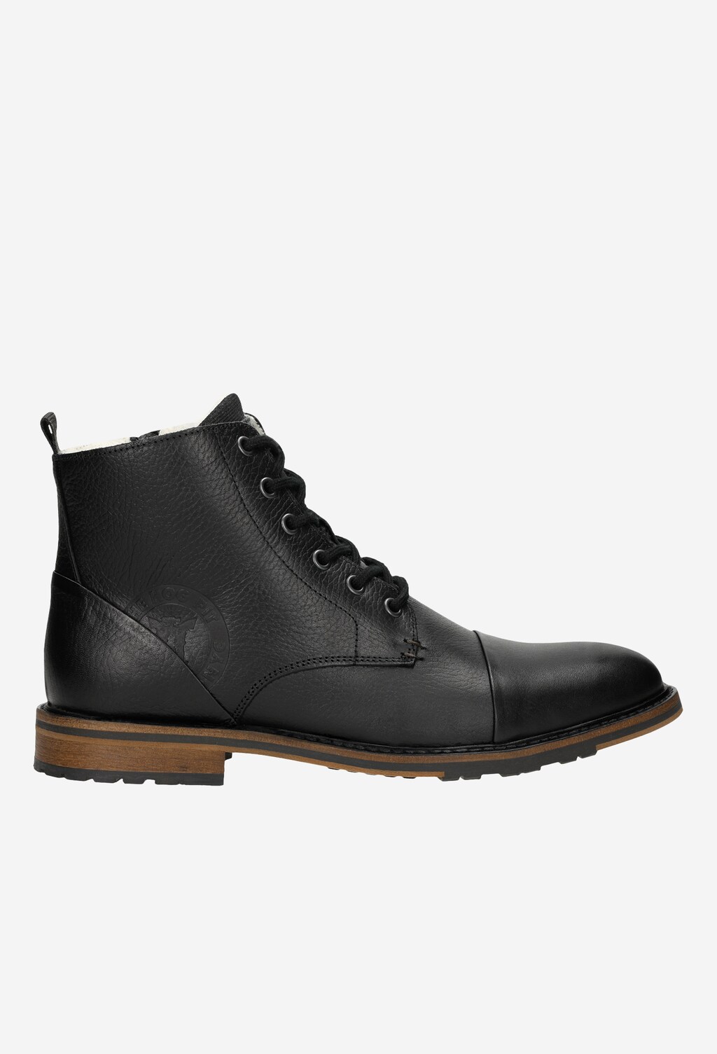 Czarne trzewiki męskie z linii ECO 24023-51 Widok 2