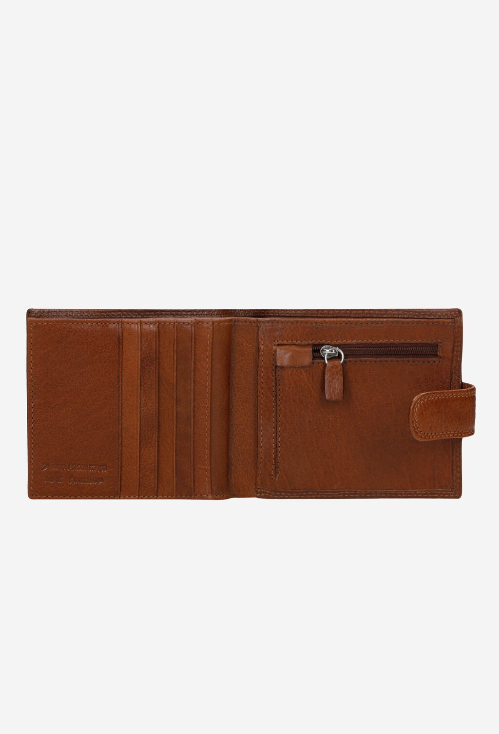 Jasnobrazowy portfel męski zapinany na zatrzask 91007-53 Widok 4