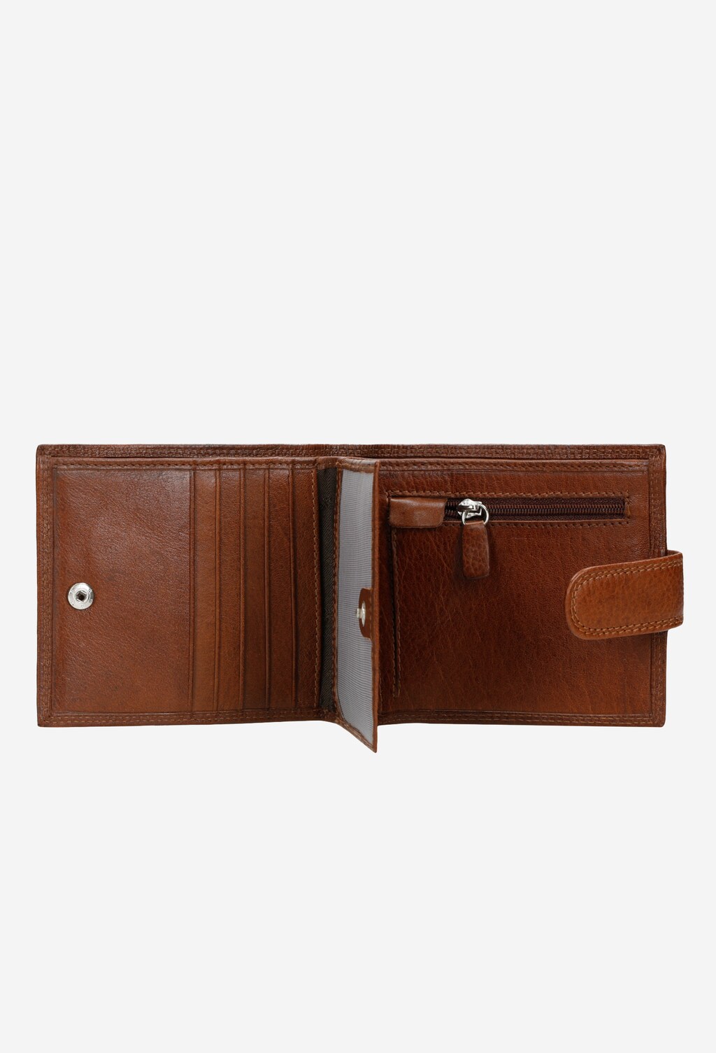 Jasnobrazowy portfel męski zapinany na zatrzask 91007-53 Widok 6