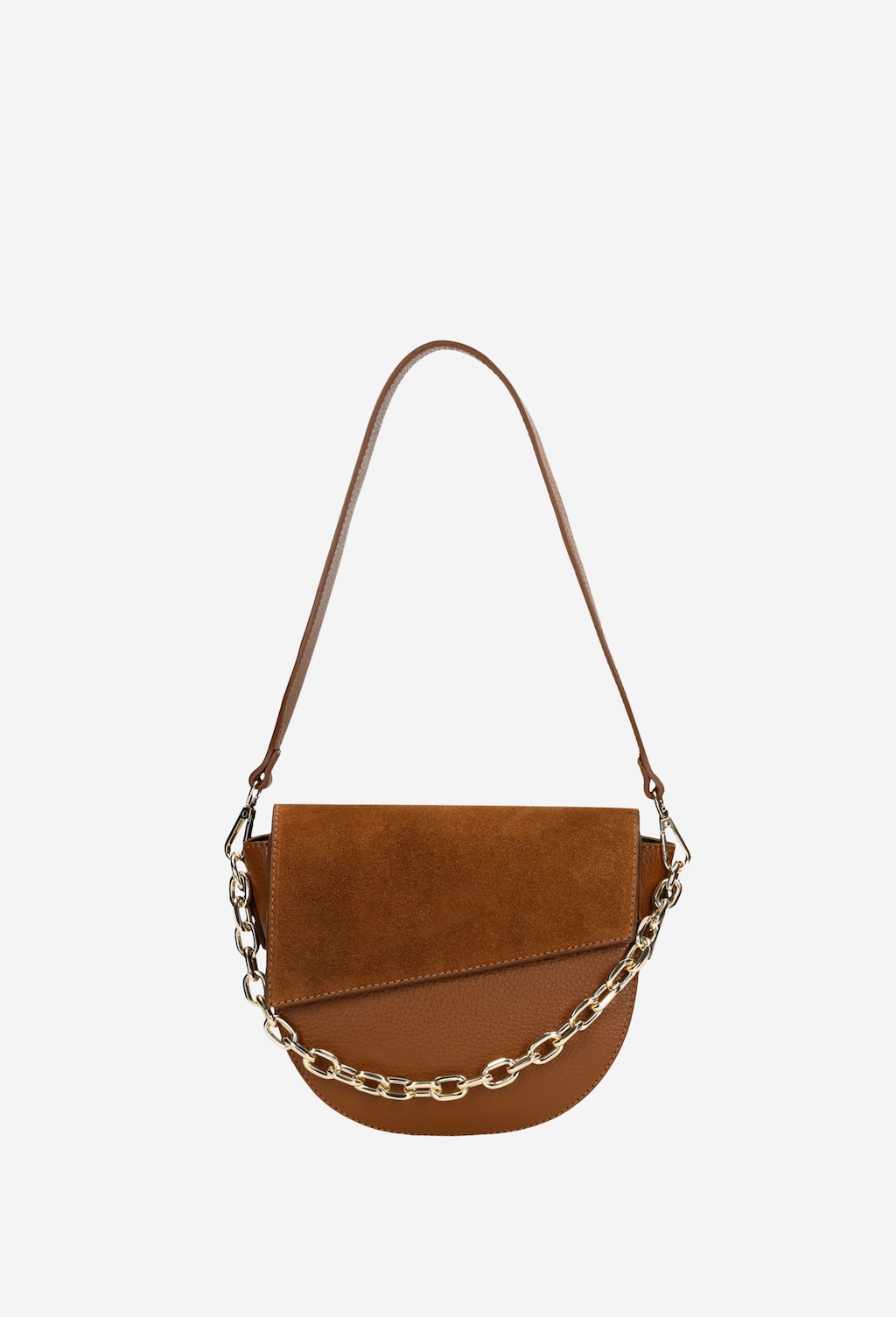 Jasnobrązowa torebka damska z łańcuszkiem 80109-73 Widok 5