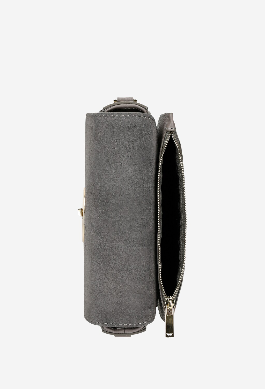 Popielata torebka damska w półksiężyc 80107-60 Widok 7