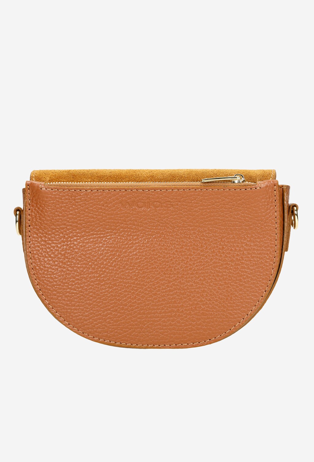 Jasnobrazowa torebka damska z okrągłym zapięciem 80107-63 Widok 4