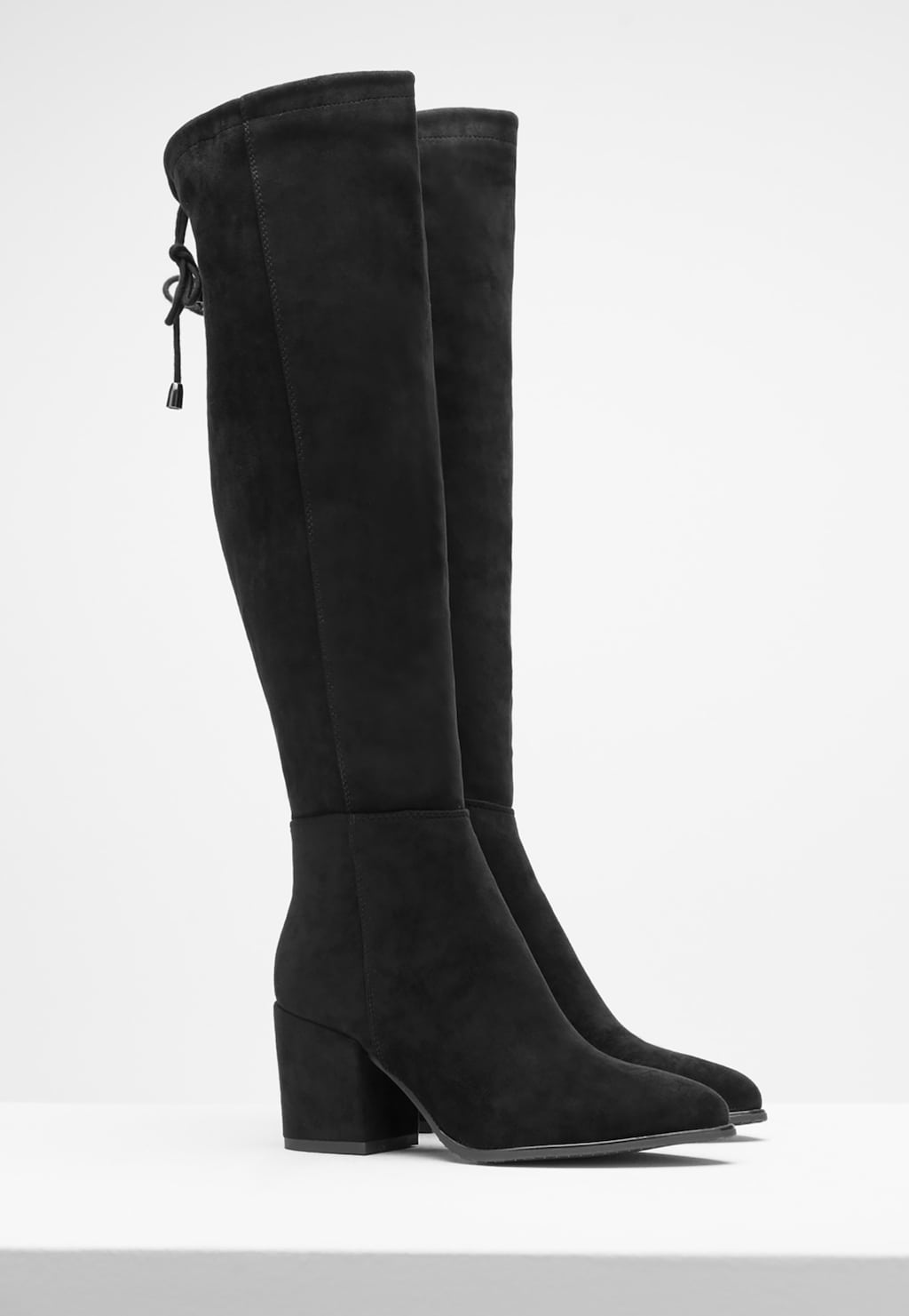 WJS Czarne kozaki muszkieterki damskie na obcasie WJS45000-41 Widok 2