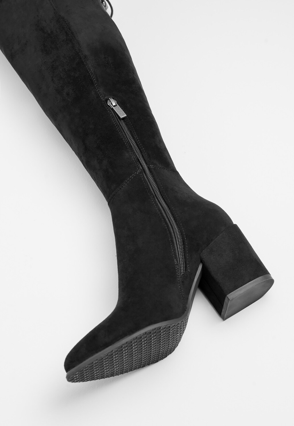 WJS Czarne kozaki muszkieterki damskie na obcasie WJS45000-41 Widok 3