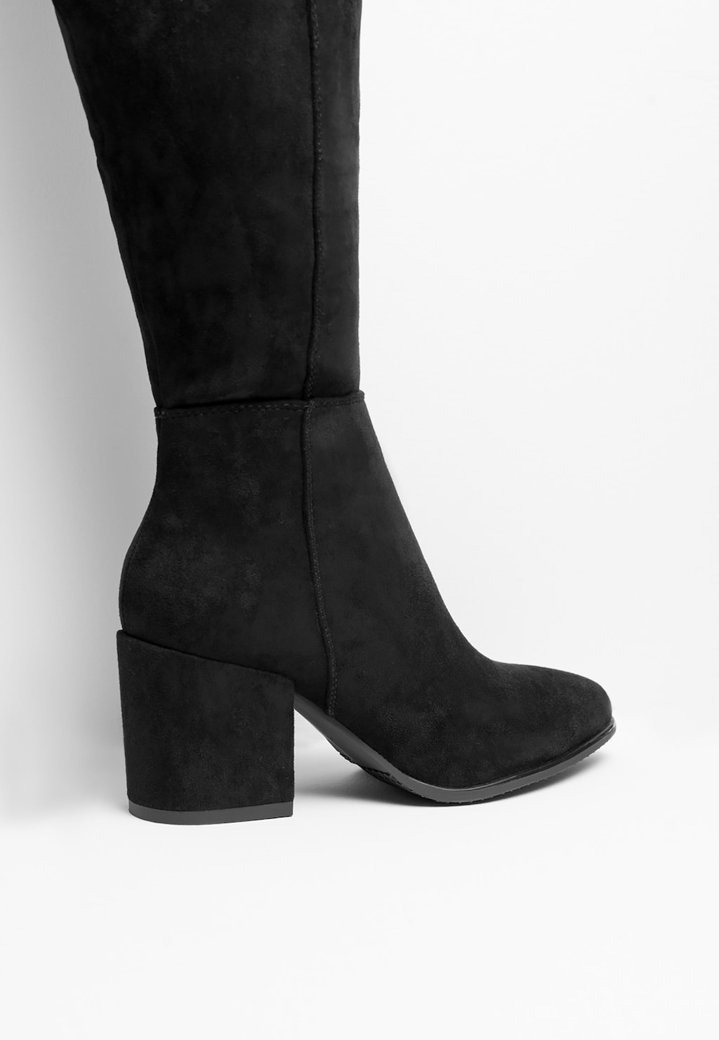 WJS Czarne kozaki muszkieterki damskie na obcasie WJS45000-41 Widok 4