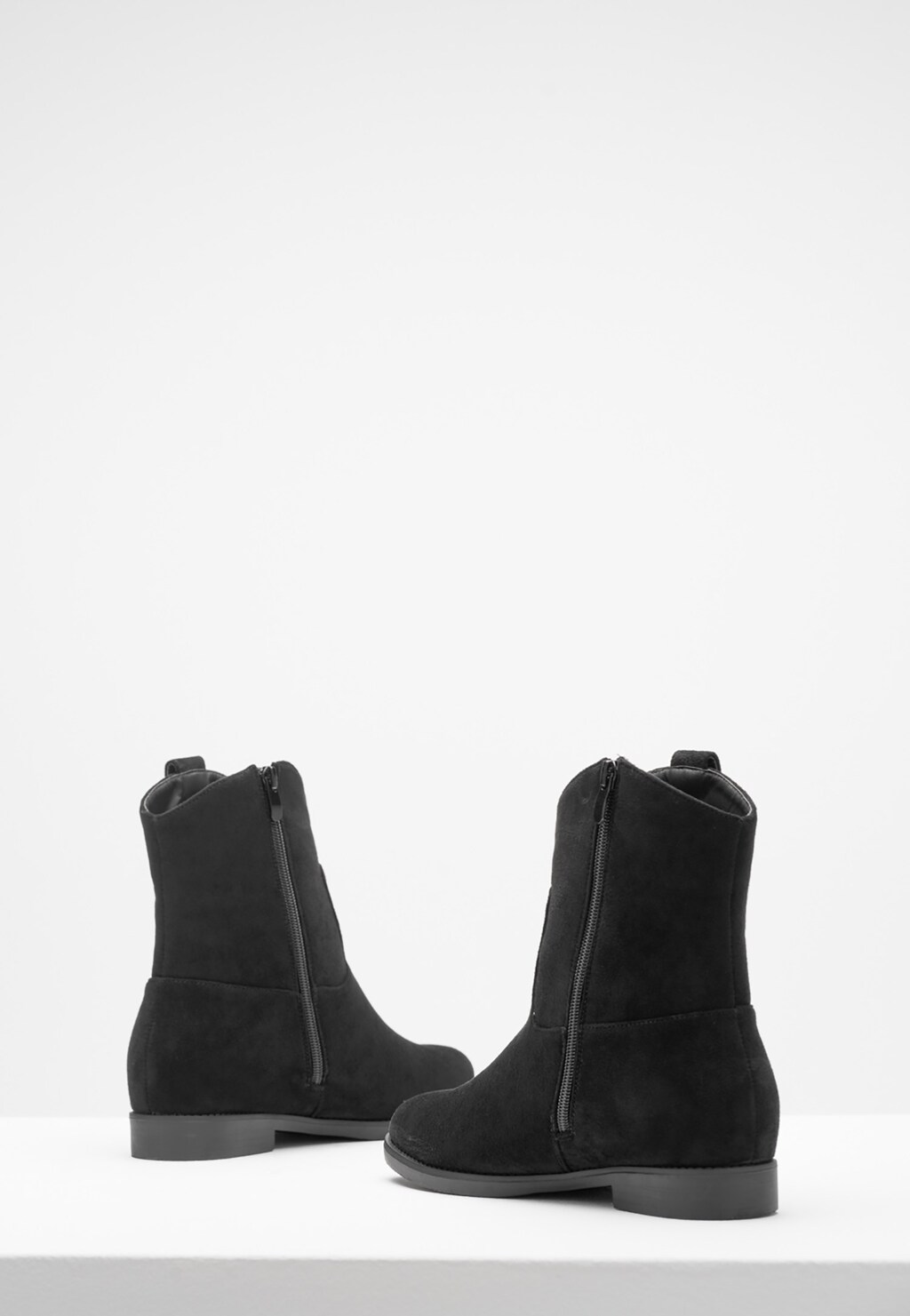 WJS czarne wsuwane botki damskie na zimę WJS46020-41 Widok 3