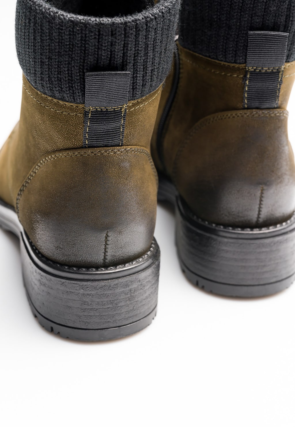 WJS zielone sznurowane workery damskie WJS55000-47 Widok 4