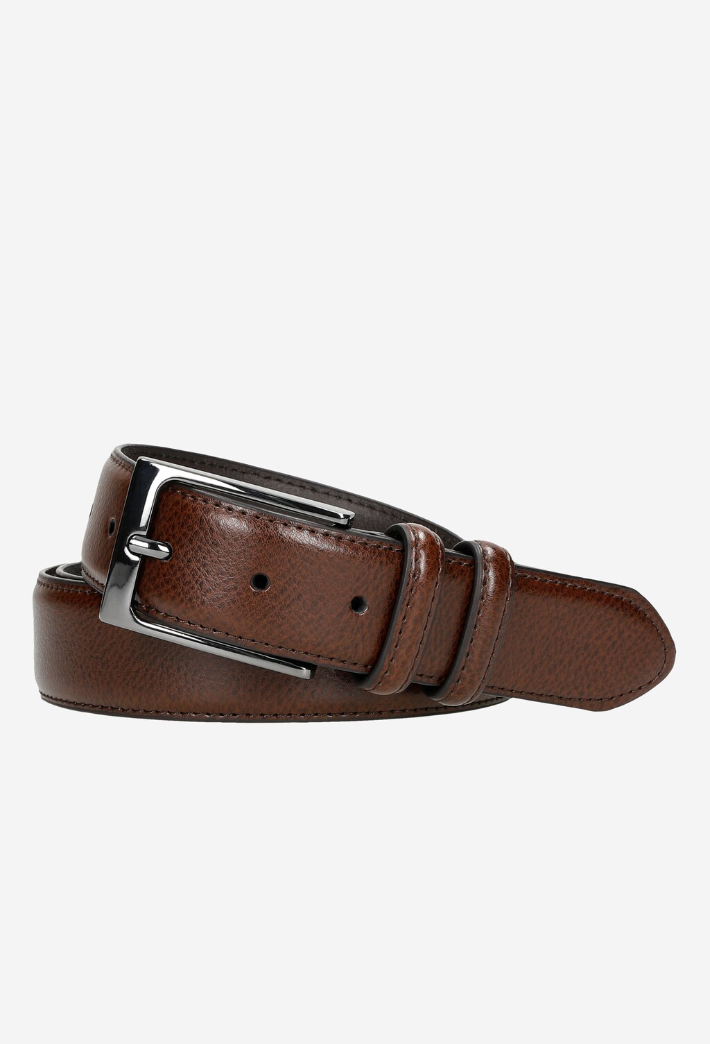 Pánsky kožený opasok z hnedej lícovej kože 93003-53 Widok 2