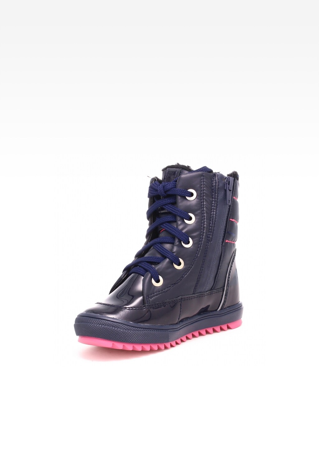 Trzewiki ocieplane BARTEK 7769-BAUL, dla dziewcząt, ciemno granatowo-różowy Widok 3