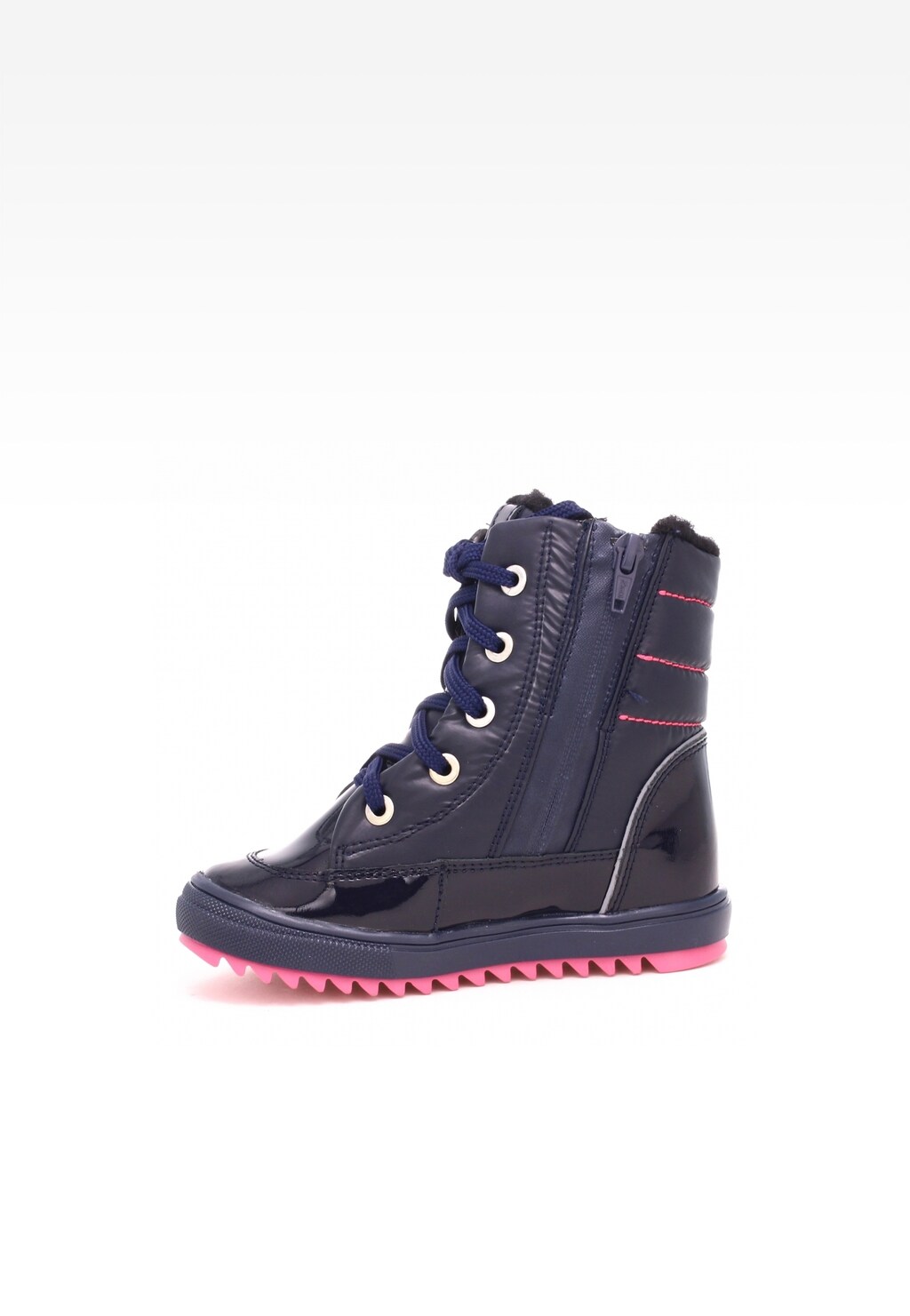 Trzewiki ocieplane BARTEK 7769-BAUL, dla dziewcząt, ciemno granatowo-różowy Widok 4
