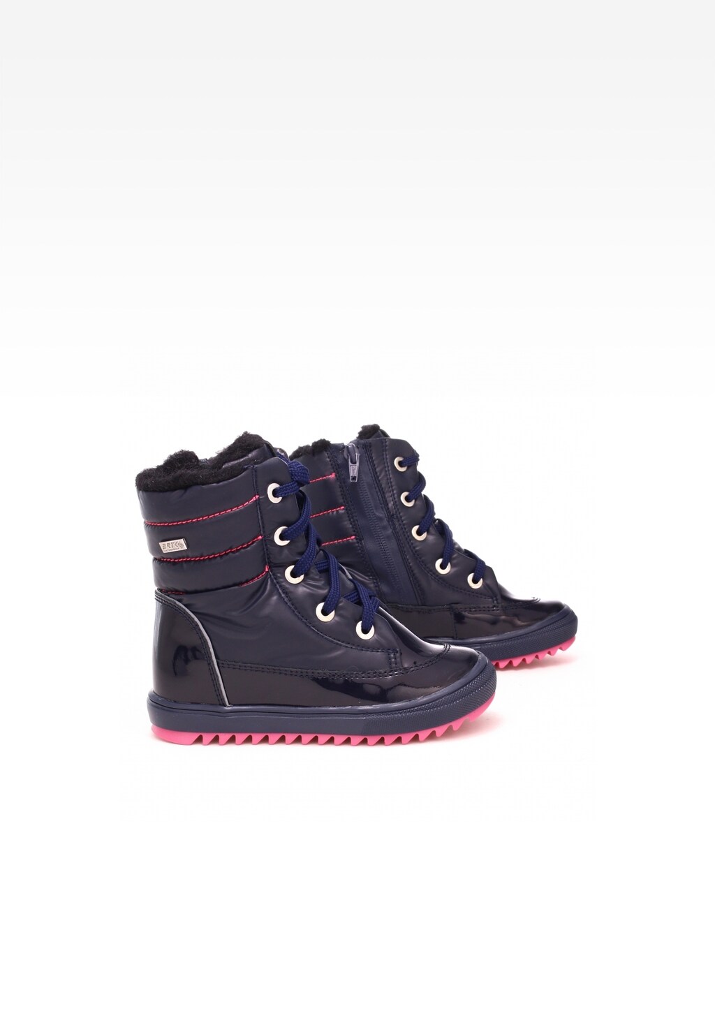 Trzewiki ocieplane BARTEK 7769-BAUL, dla dziewcząt, ciemno granatowo-różowy Widok 6