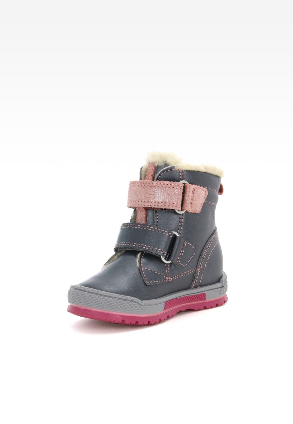 Trzewiki ocieplane BARTEK 21469/0W-29H, dla dziewcząt, srebrno-różowy Widok 3