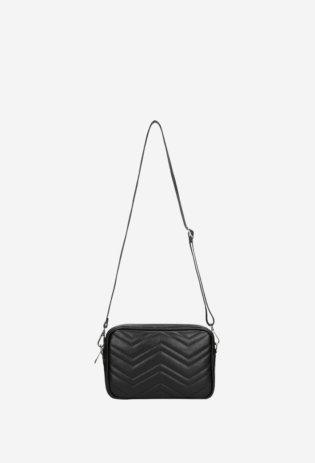 Czarna saszetka damska z pikowaniem 80098-51 Widok 5