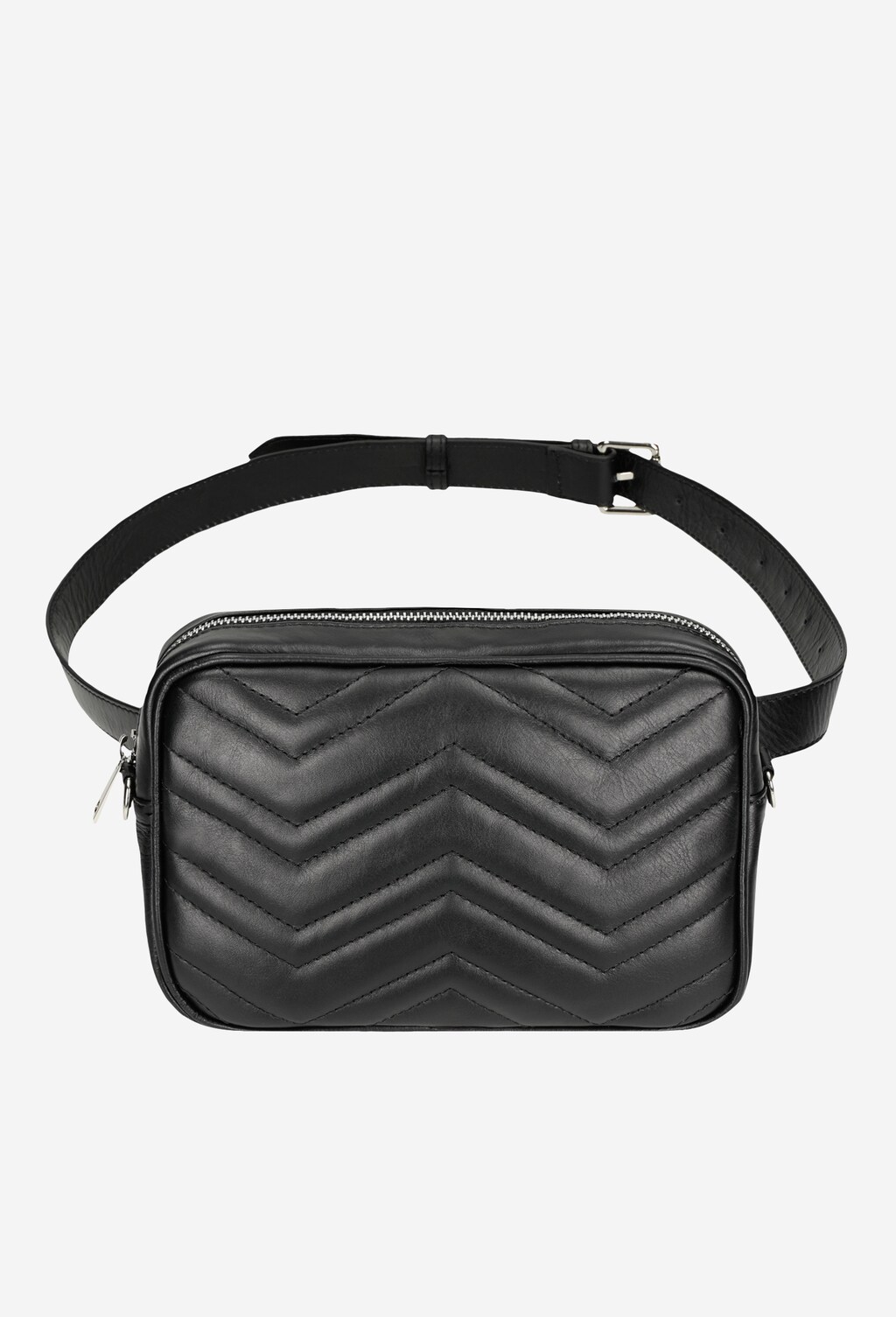 Czarna saszetka damska z pikowaniem 80098-51 Widok 6