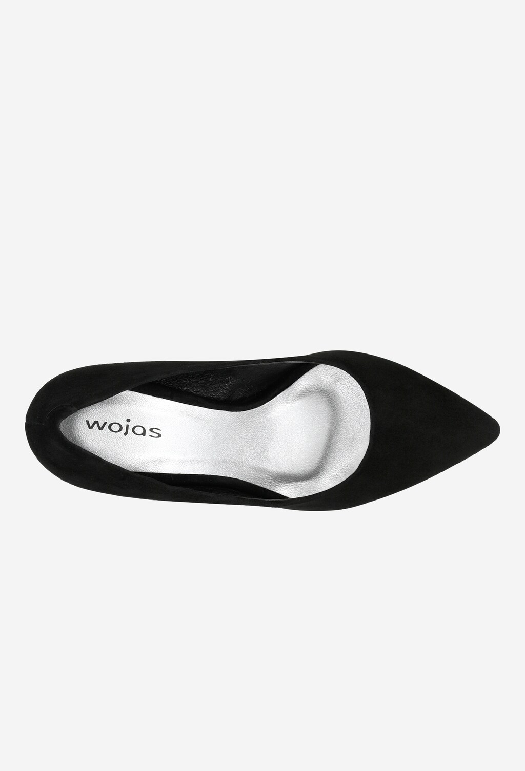 Semišové dámske lodičky v čiernom farebnom prevedení 35059-61 Widok 5