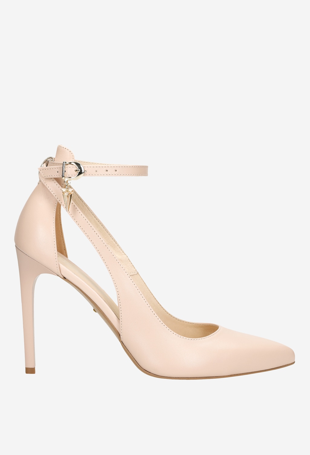 Béžové dámske lodičky na vysokom podpätku 35054-54 Widok 2