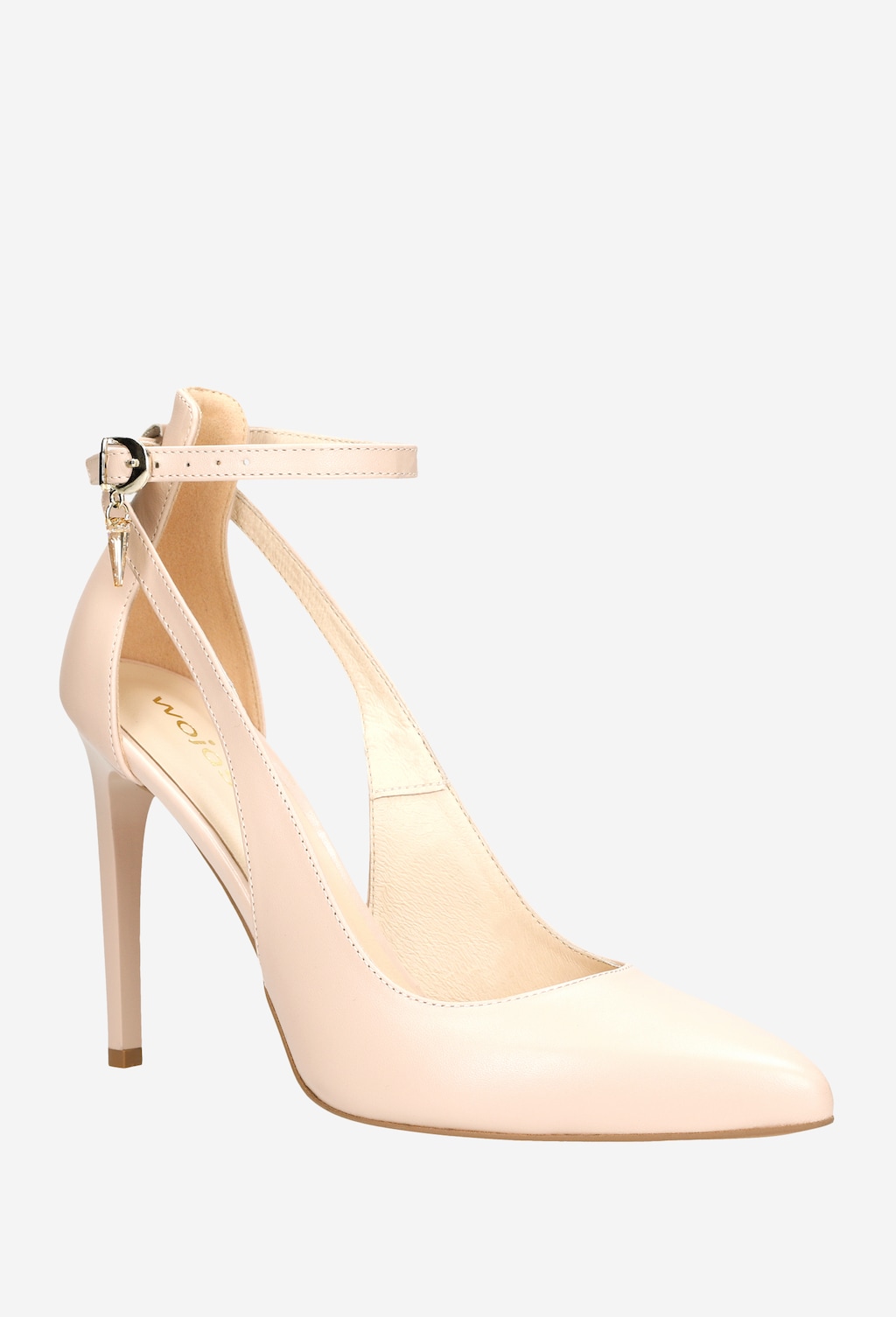 Béžové dámske lodičky na vysokom podpätku 35054-54 Widok 3