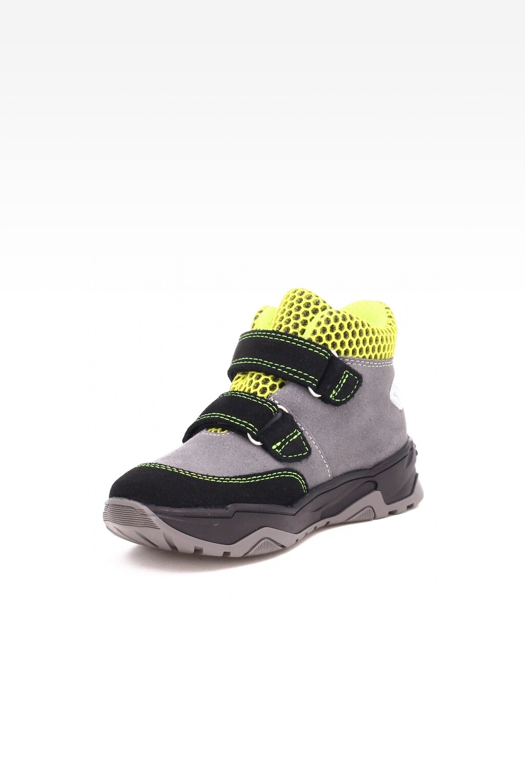 Trzewiki ocieplane BARTEK 7091-77GS, dla chłopców, szaro-czarno-żółty Widok 3