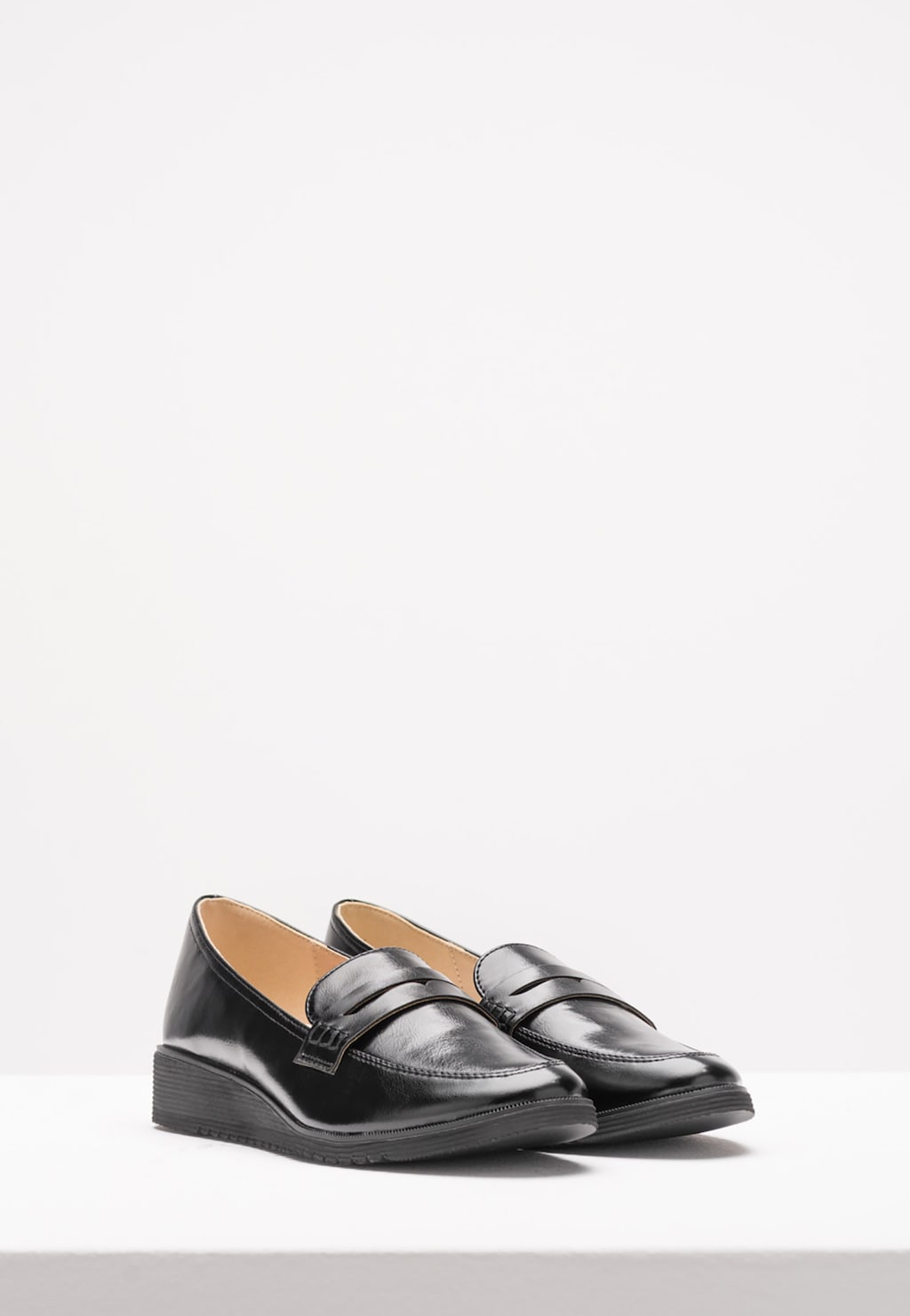 WJS czarne loafersy damskie WJS64004-51 Widok 2