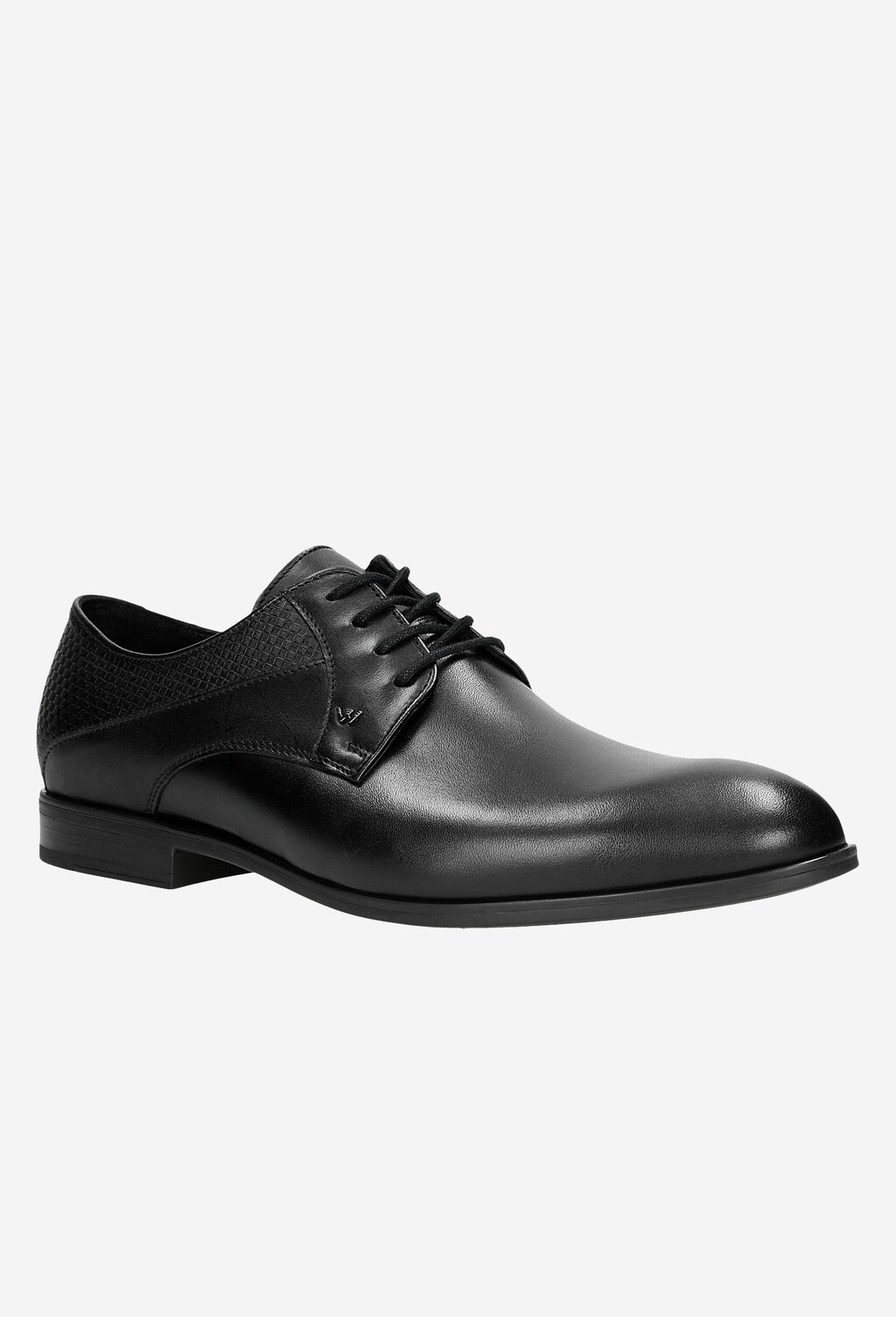 Czarne wizytowe półbuty męskie 10002-51 Widok 3