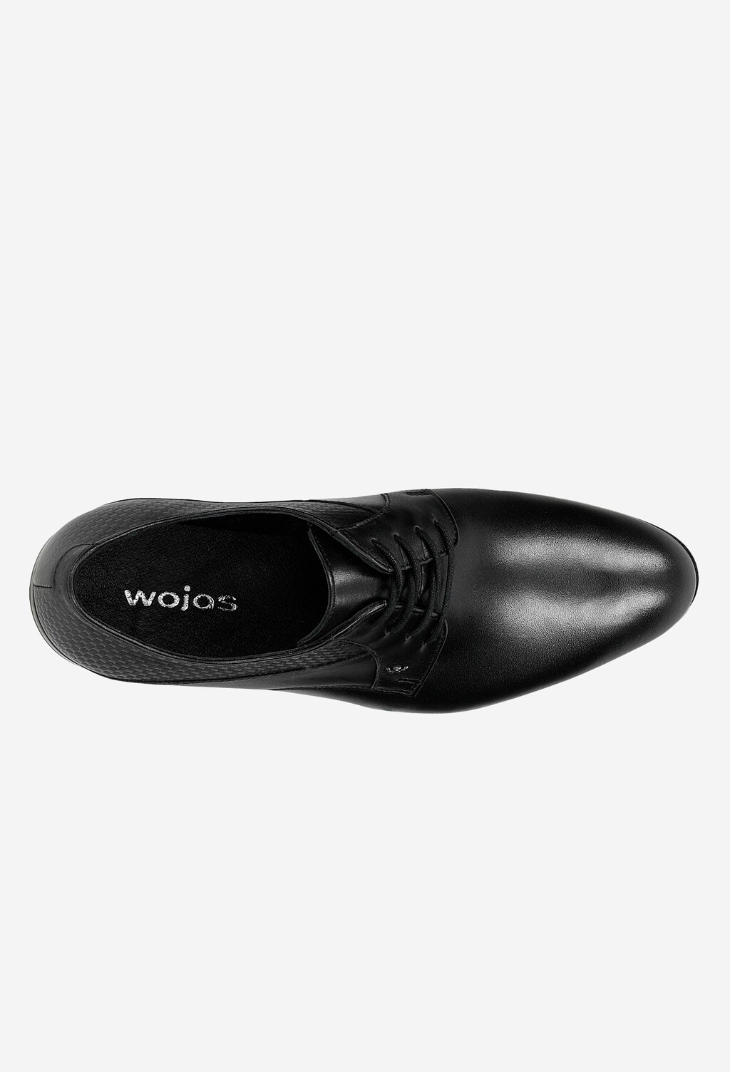 Czarne wizytowe półbuty męskie 10002-51 Widok 5