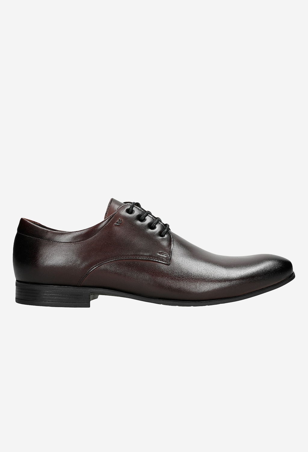 Wizytowe półbuty męskie w kolorze bordowym 10048-55 Widok 2