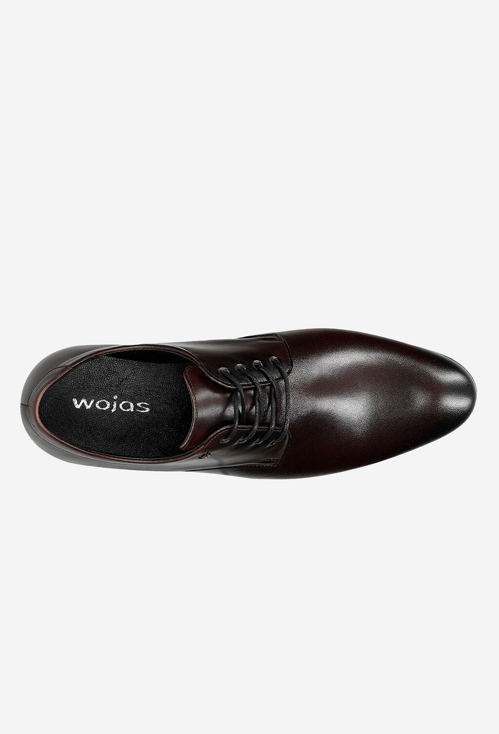 Wizytowe półbuty męskie w kolorze bordowym 10048-55 Widok 5