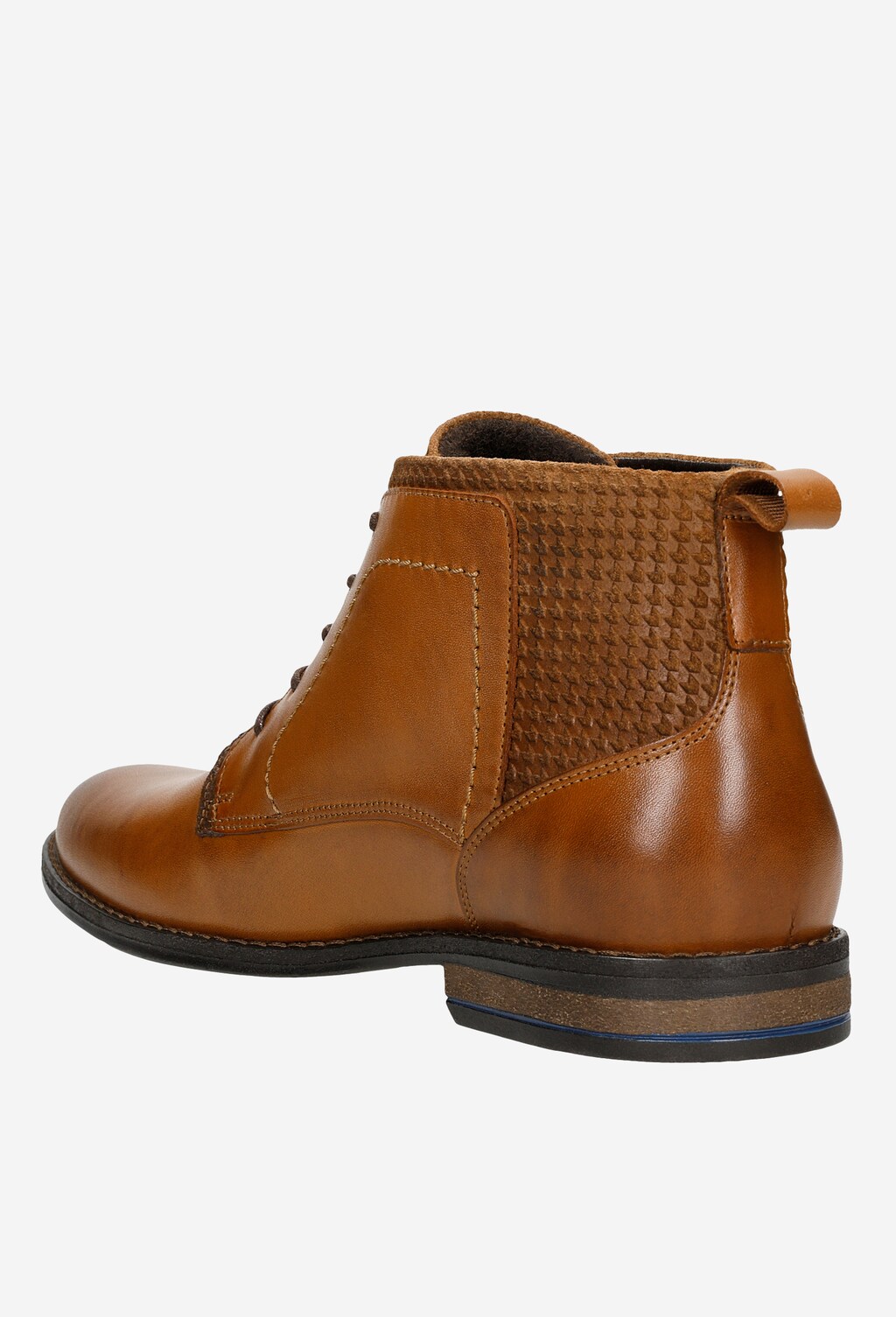 Jasnobrązowe trzewiki męskie 24020-73 Widok 4