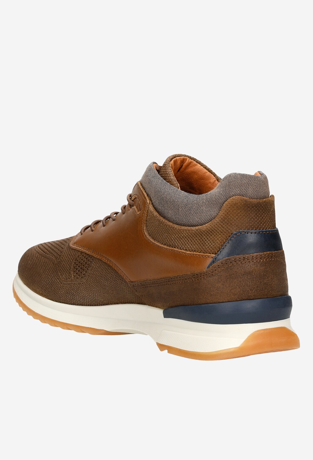 Štýlové a jedinečné pánske kožené tenisky 24024-83 Widok 4