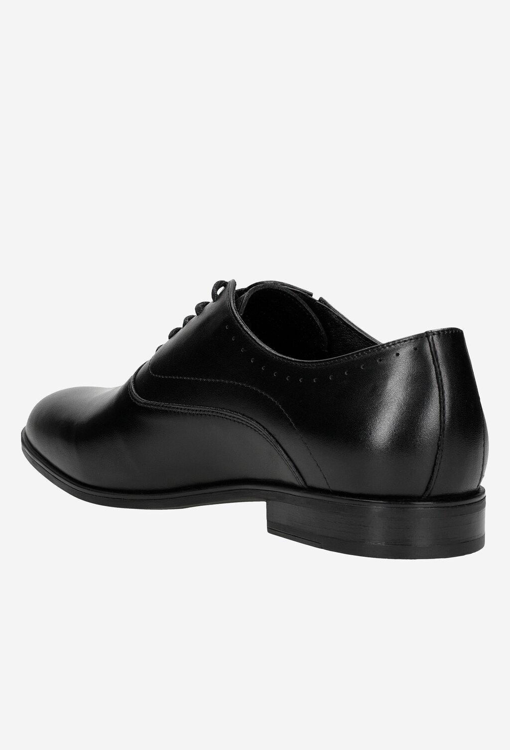 Czarne brogsy męskie w stylu formal 10063-51 Widok 4